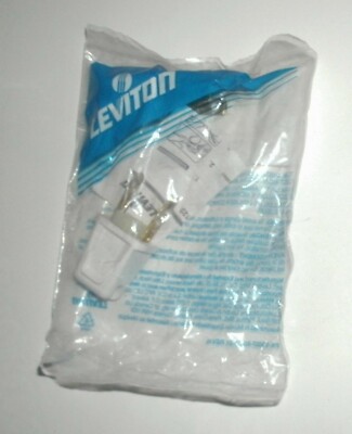 New Sealed 2 Pack Leviton 123 2 Prong 10A 125V Easy-To-Wire Appliance Plug 
