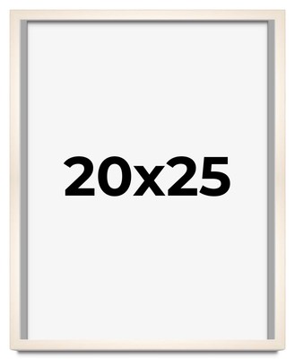 20x25 Frame White Wheat Solid Wood Picture Frame | Moulding Width 0.75 Inches |