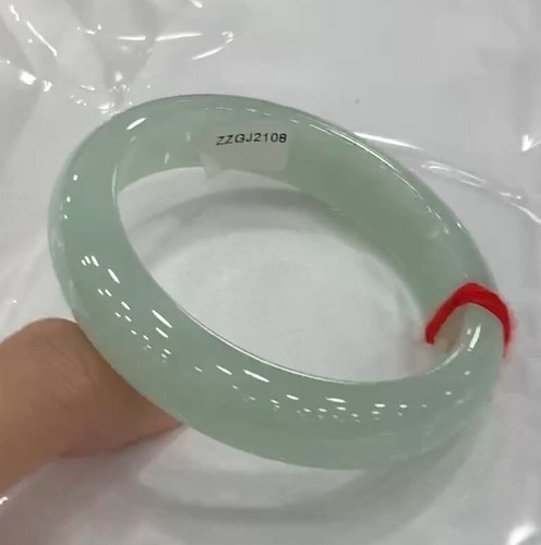 Bangles Bracelet for Women Jadeite Light Green Authentic Myanmar 52-64mm New - Picture 3 of 7