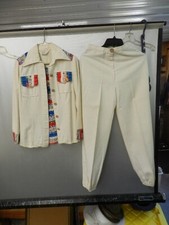 Vintage JC Penny Fashions Leisure Hippy Retro pant suit size see description