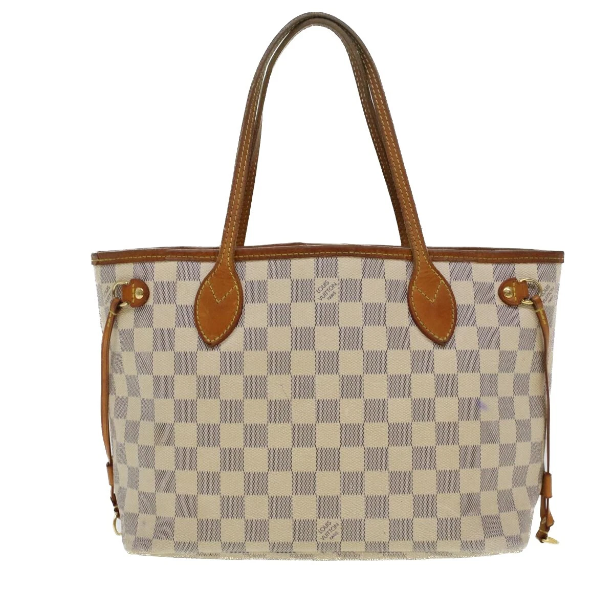LOUIS VUITTON Damier Azur Neverfull PM Tote Bag N41362 LV Auth yk7364B s l1200
