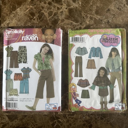 Lot of 3 Y2K Boho Simplicity Patterns That's So Raven Lizzy Meguire SzAA 8-16 - Picture 2 of 7