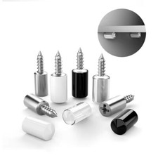 SCARFELL Cabinet Shelf Support Screws With Caps Self Tapping Partition Brackets