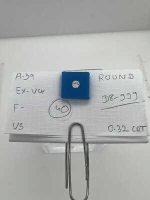 Lab grown 0.32 Ct VS Clarity F- Color Loose Diamond Round