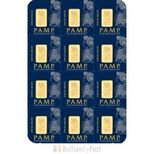 12g Gold Bar PAMP Multigram Minted 3894.67 per troy oz