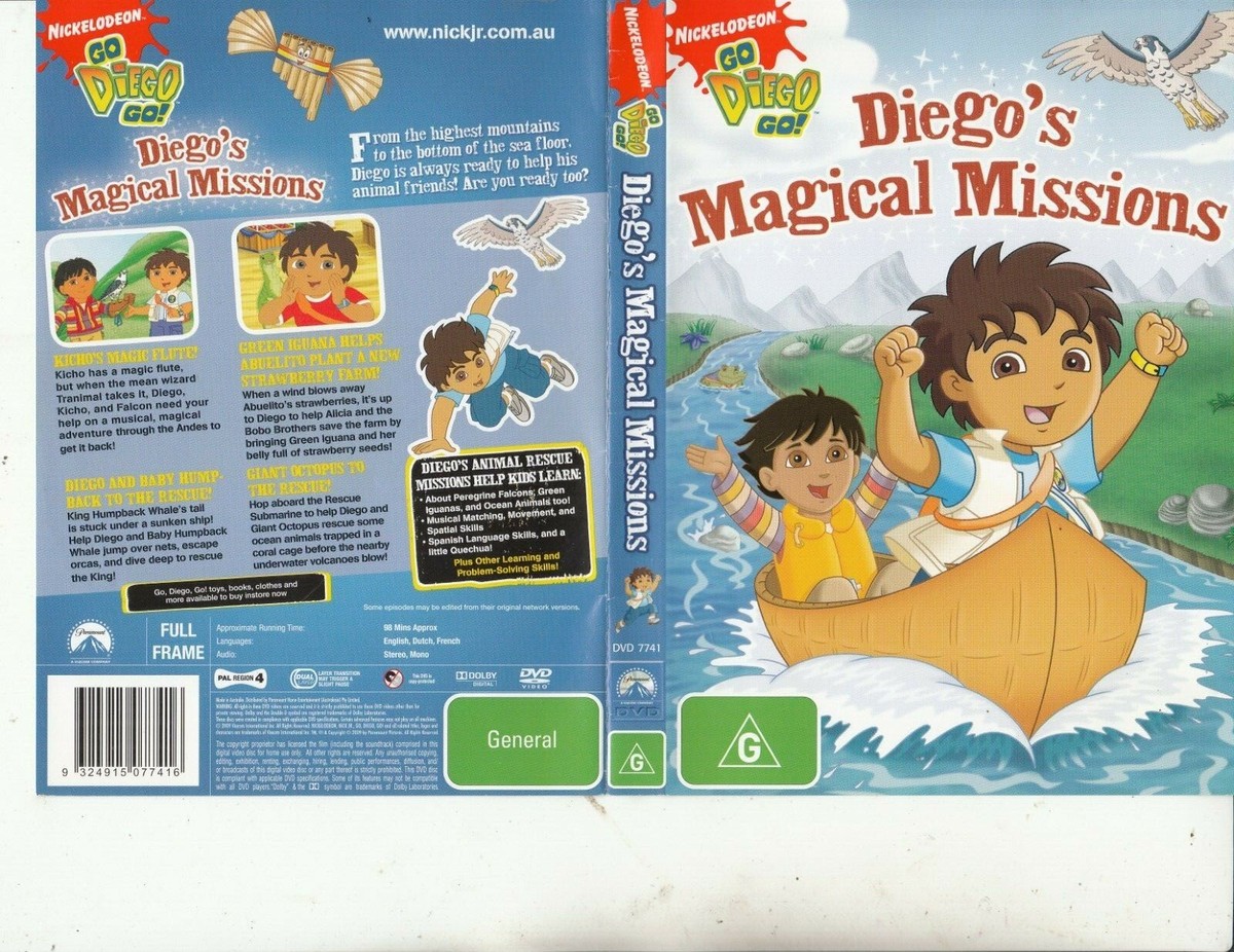Go Diego Go!-Diego's Magical Missions (DVD, 2000) for sale online