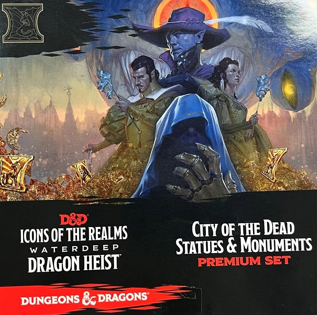  WizKids D&D Icons of The Realms: Waterdeep Dragon Heist City of The  Dead Premium Set : Toys & Games