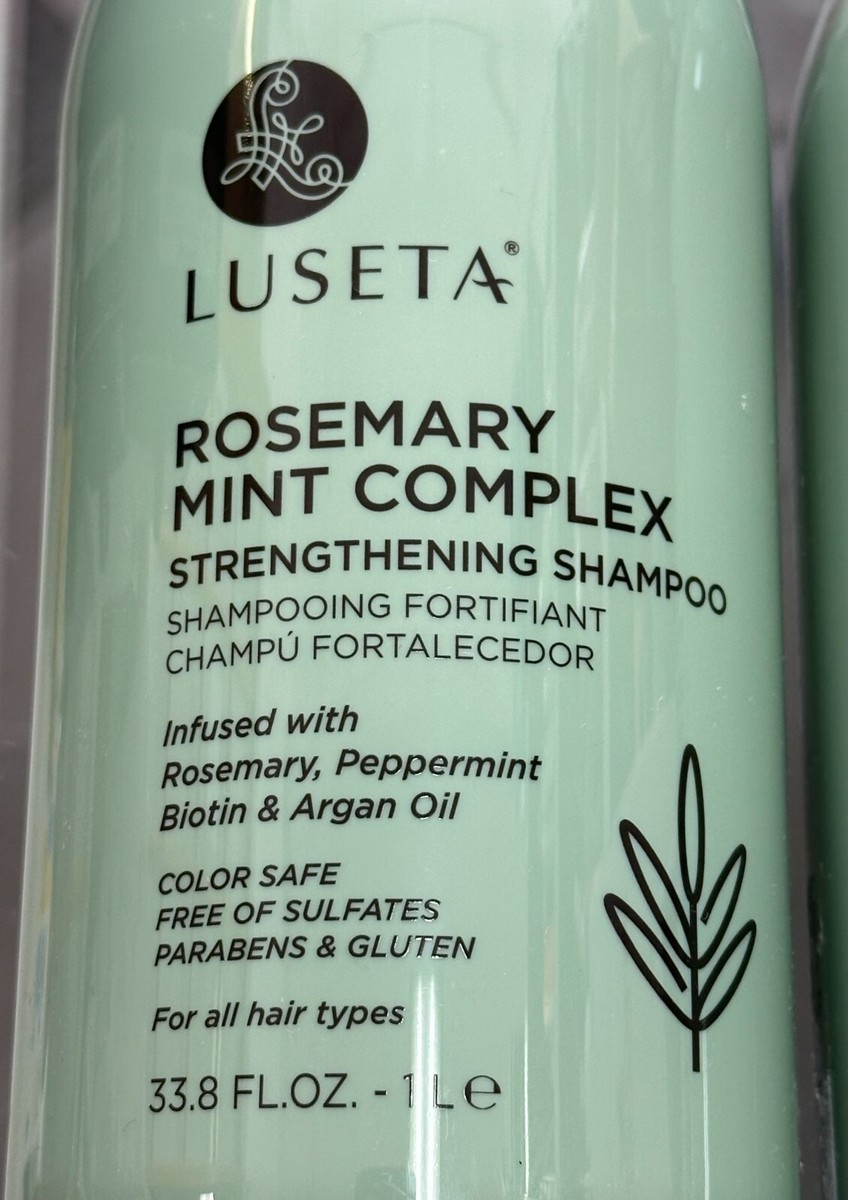 2-Pack) LUSETA ~ ROSEMARY MINT COMPLEX Strengthening SHAMPOO + CONDITIONER  | eBay