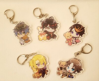 Nijisanji EN Luxiem White Day Goods Acrylic Keychain Set Luca Vox Ike Shu Mysta