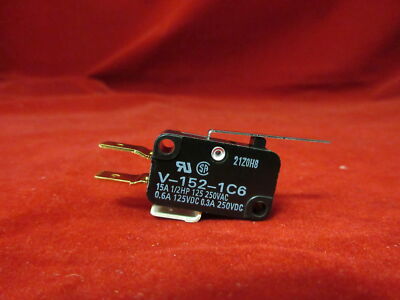 Omron V-152-1C6 Miniature Basic Switch (Hinge Lever) 15A