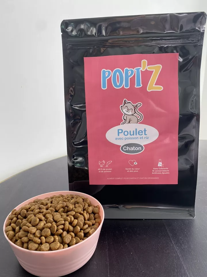 6 Kg De Croquette Popiz Chaton saveur poulet