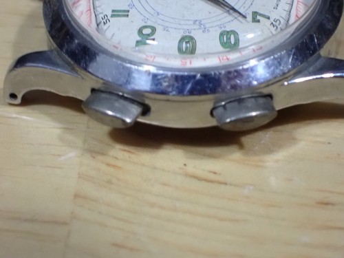 Muros Herren Armbanduhr schlichter Chronograph gute Unruh fehlt 2.Zeiger - Bild 4 von 8