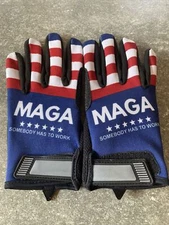 Patriotic MAGA Trump Work safety Gloves Screen Touch Make America Great Rally