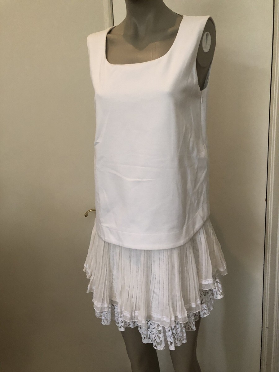 No. 21 Numero Ventuno $795 short dress 2 layers lace made in No. 21 Numero Ventuno $795 short dress 2 layers lace made in