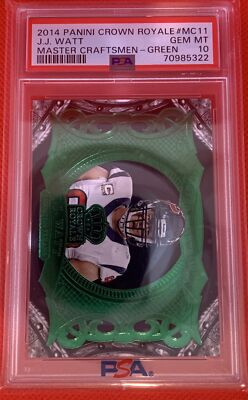 #ad #ad 2014 Panini Crown Royale #MC11 J.J. Watt Master Craftsmen PSA 10 Gem Mint $34.99