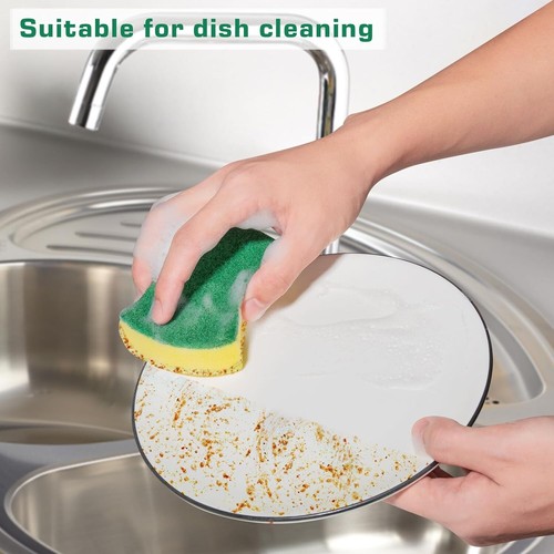 Eco-Friendly Non-Scratch Kitchen Cleaning Sponges - 300 Pack for Durable Use - Picture 7 of 9