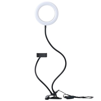 D90D Ringlicht Klemmen USB LED Lampe Flexible Schwanenhals 10 Helligkeitsstufe