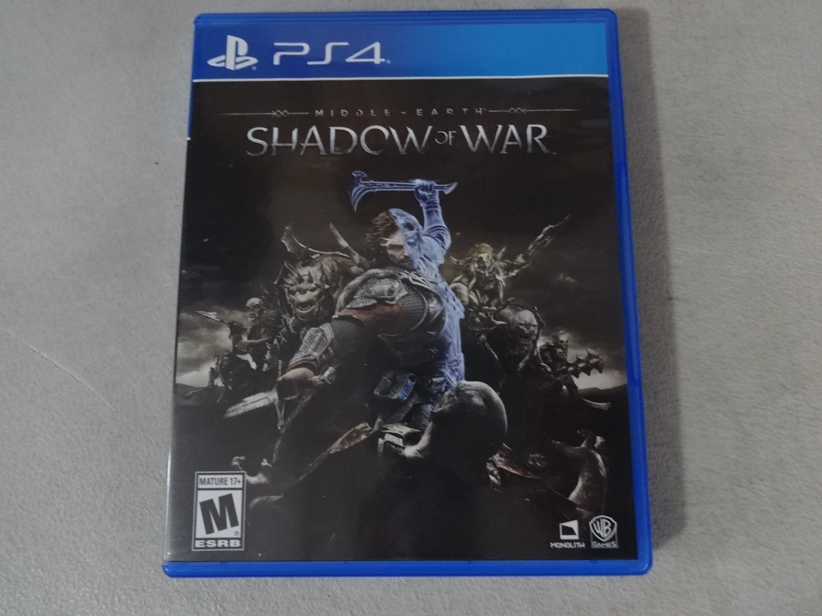 EUC Middle Earth Shadow Of War Sony Playstation 4 PS4 Game
