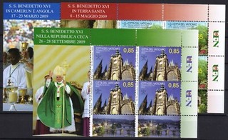 Vatican 2010 KB Set No.1683 1685 Mini Sheet MNH Papal Travels Vaticano