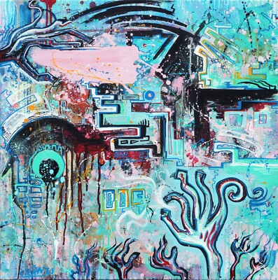 GEMÄLDE abstrakt C. FANTA ORIGINAL Kunst Leinwand MALEREI art Acryl bild Unikat