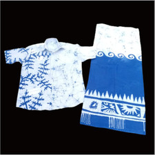 High Quality Handmade Men  s Batik Sarong and Shirt 100 Cotton