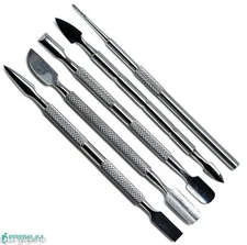 5 Pcs Beauty Nail Care Cuticle Pusher Spoon Trimmer File Manicure Pedicure Tools