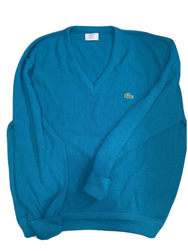 Izod Lacoste Blue Vintage V Neck 