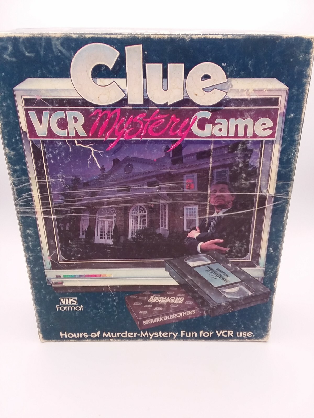 Vintage Clue VCR Mystery Game Parker Brothers 1985 Complete VHS Board