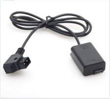 D-TAP to NP-FW50 Battery DC Coupler Power Cable For Sony A7 A7S A7R A6000 A6300