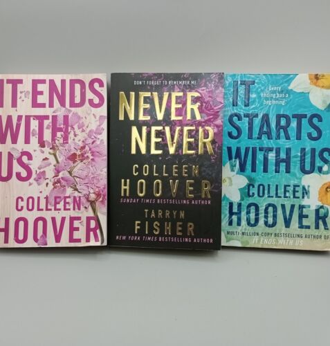 Colleen Hoover Book Bundle x 3 It Starts With Us, It Ends With Us, Never Never - 第 1/6 張圖片