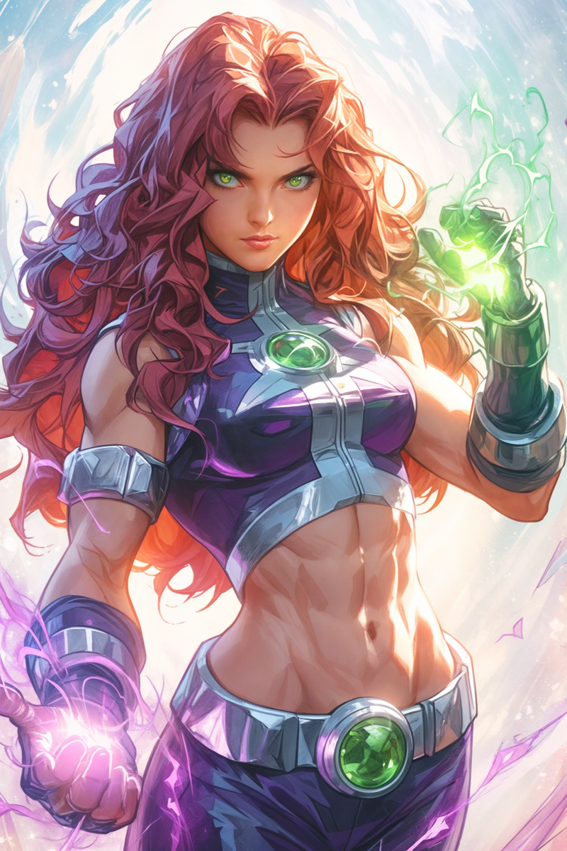 STARFIRE Fine Art Print 13x19 Limited Edition 1 of 30 DC Comics