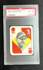 Topps 1951 #30 Enos Slaughter - PSA 8 NM-MT Blue Back.