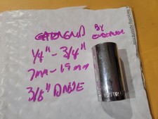 Gator Grip by Endeavor Socket (1/4"-3/4") (7mm-19mm) 3/8" Drive, Made in USA