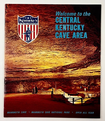 1970s Central Kentucky Mammoth Cave Area KY Visitor Guide Vintage Travel Booklet