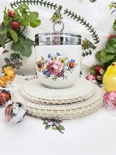 Royal Worcester Bournemouth Orange Rose Jumbo Egg Coddler 3 1/2" Diameter Maxime