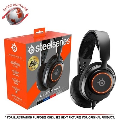 SteelSeries Arctis Nova 3 Gaming Headset with RGB Lights - Multi-Platform USB-C