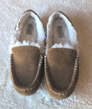 Koolaburra by Ugg Womens Lezly Chestnut Brown Sherpa Lined Mocs Slip-On 6 GUC
