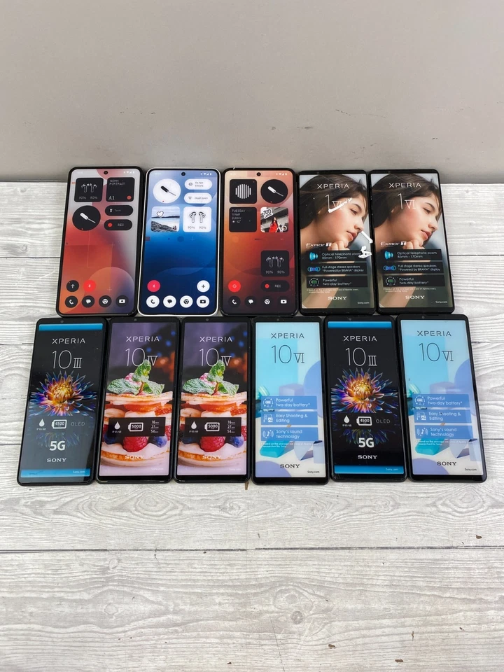 Bulk Job Lot - 11x SONY/NOTHING Dummy/Display Phones - Mixed Models - Image 1 of 2