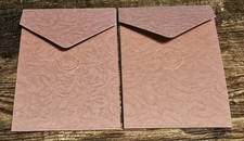 2 Orig Vintage NOS Eastman Kodak Light Cranberry Empty Paper Photo Frame For 3x5