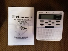 Midland WR-100 All Hazards Alert Weather Civil Emergency Radio NOAA NEW No Box
