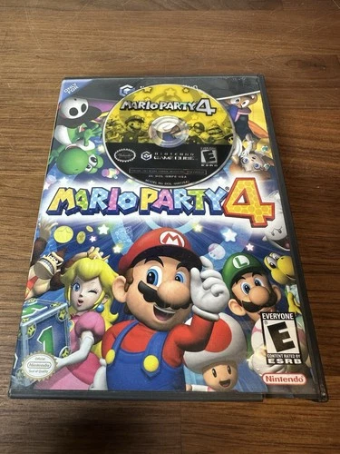 Mario Party 4 GameCube Black Label (NO MANUAL) Cleaned Tested Fast Shipping
