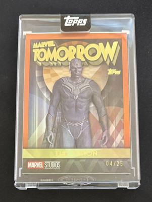 2025 Topps Marvel The Collector Marvel Tomorrow Vision Orange 04/25