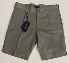 NWT DOLCE & GABBANA Linen Cotton Khaki Resort Dress Shorts Men 54 IT US 40 Italy
