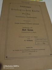 1918 Erläuterungen zur Geologischen Karte Von Preußen Blatt Güsten 