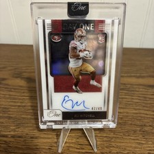 2021 Panini One Eli Mitchell Day One Bronze Auto 47/49 #113 RC SF/NE 