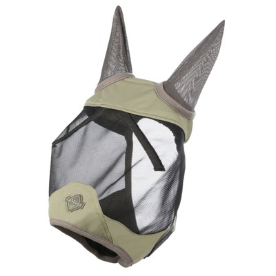 LeMieux Visor-Tek Half Fly Mask in Farn