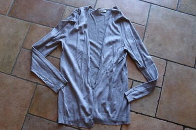graue Strickjacke von Promod in Gr. 40/42