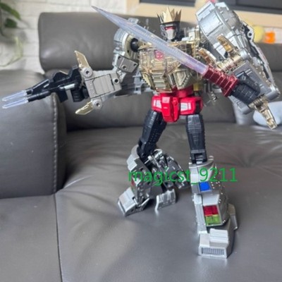 NEW 4th Party MP-08 MP08 King Grimlock Prime Oversized Stainless Steel Color Ver