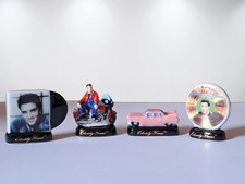 Tiny Elvis Presley collection Gold Suit Record Albums-  Figurines Dollhouse Mini
