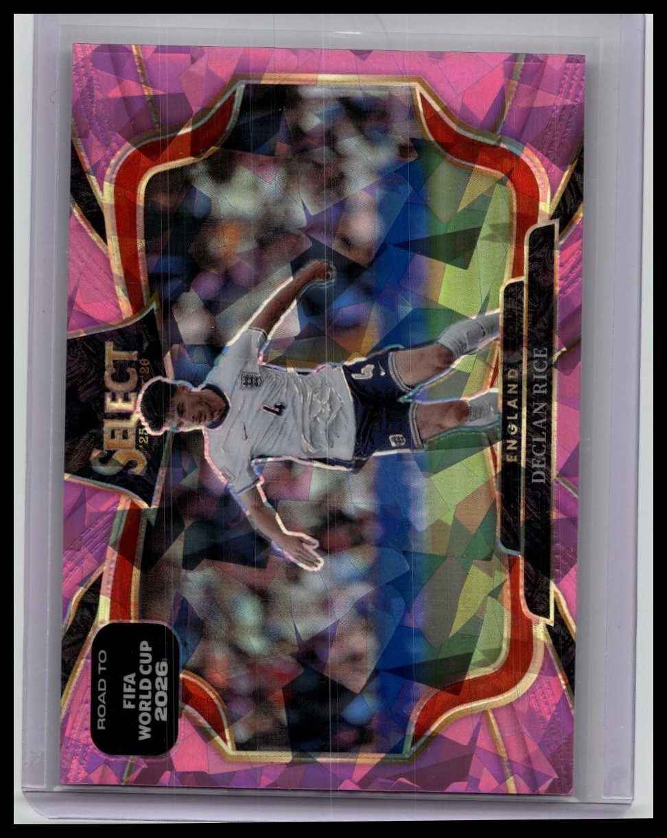 2025-26 Panini Select World Cup Declan Rice #206 England Pink Ice Arsenal